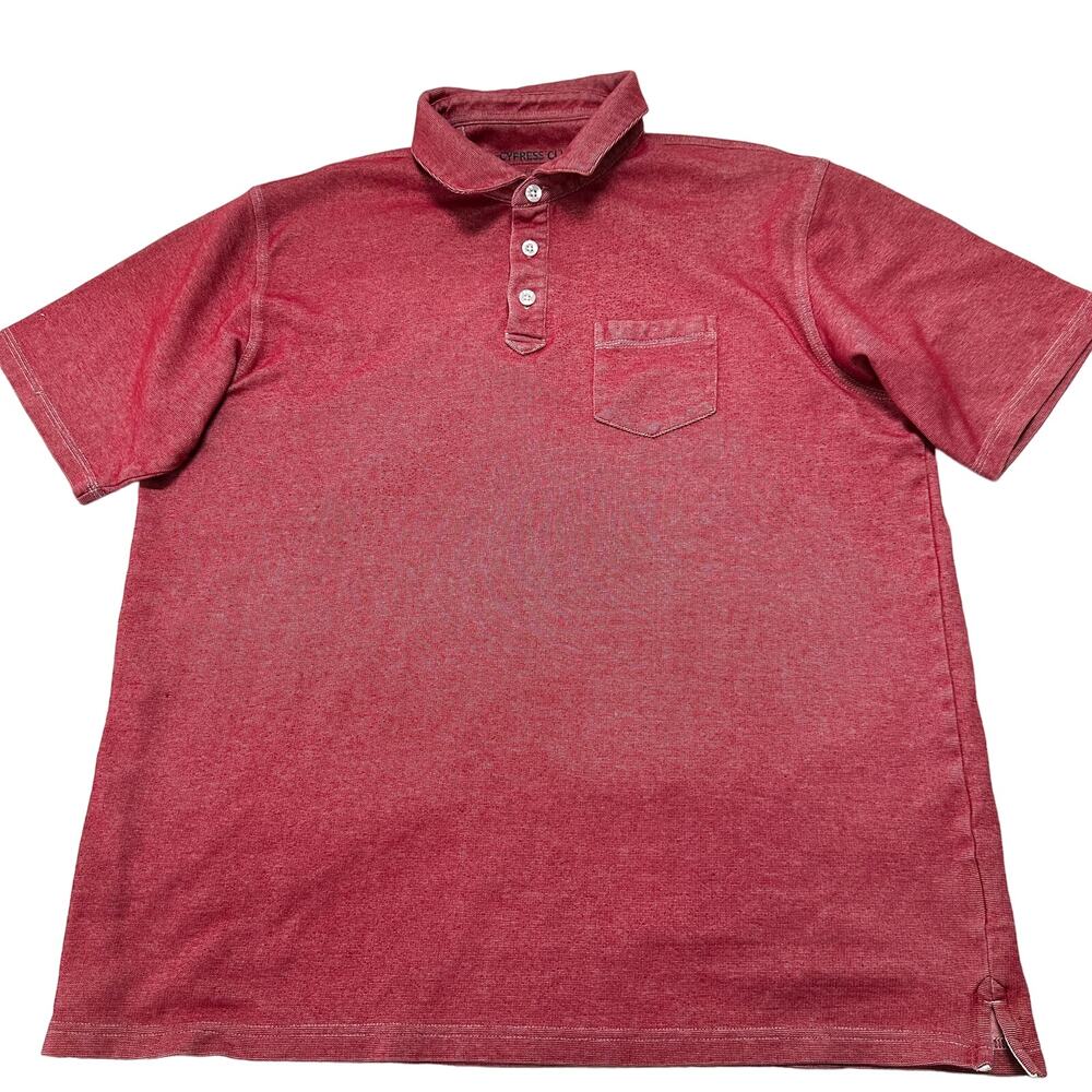 Cypress Club Polo Shirt XL Pink Short Sleeves Cotton Blend Casual Preppy Golf